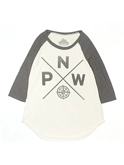 Pre-owned Assorted Brands Kids' 3/4 Sleeve T-shirt In Gray