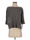 Assorted Brands 3/4 Sleeve T-shirt In Gray