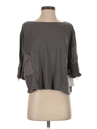 Assorted Brands 3/4 Sleeve T-shirt In Gray