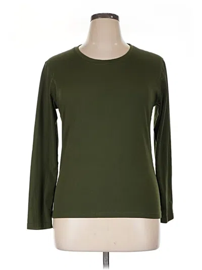 Pre-owned Assorted Brands 3/4 Sleeve T-shirt In Green