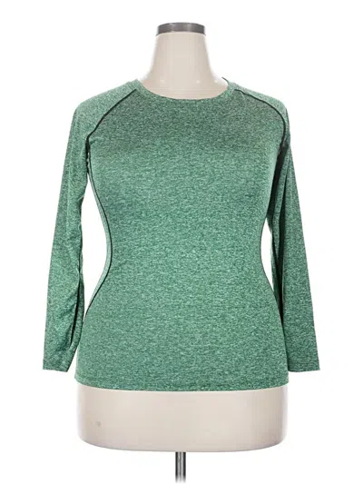 Pre-owned Assorted Brands 3/4 Sleeve T-shirt In Green