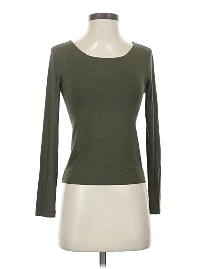Pre-owned Assorted Brands 3/4 Sleeve T-shirt In Green