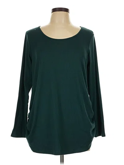 Pre-owned Assorted Brands 3/4 Sleeve T-shirt In Green