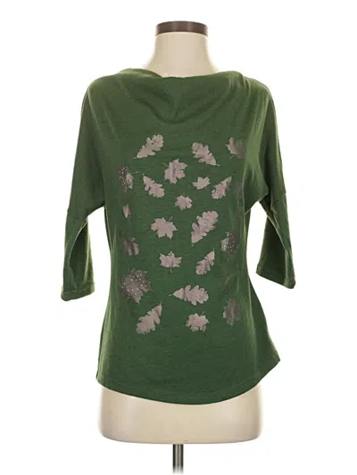 Pre-owned Assorted Brands 3/4 Sleeve T-shirt In Green