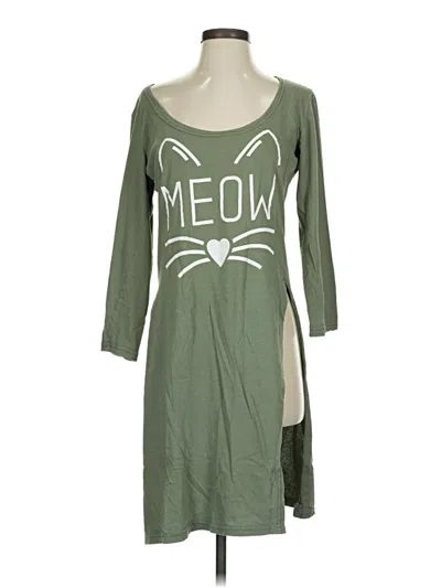 Pre-owned Assorted Brands 3/4 Sleeve T-shirt In Green
