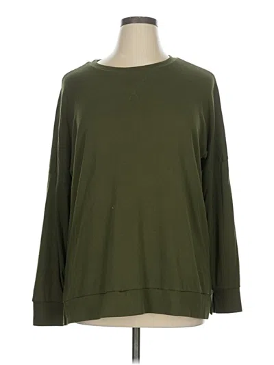 Pre-owned Assorted Brands 3/4 Sleeve T-shirt In Green