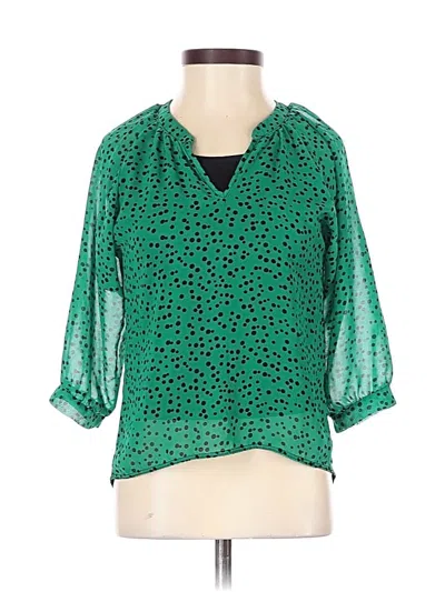 Pre-owned Assorted Brands 3/4 Sleeve T-shirt In Green