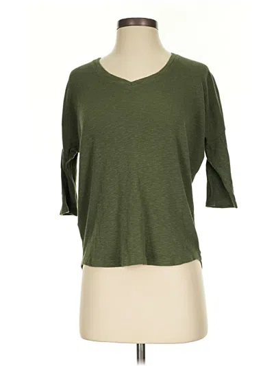 Pre-owned Assorted Brands 3/4 Sleeve T-shirt In Green