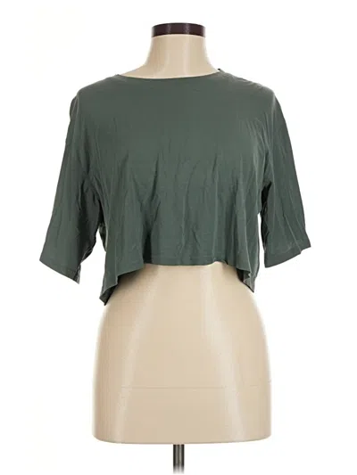 Pre-owned Assorted Brands 3/4 Sleeve T-shirt In Green