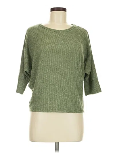 Pre-owned Assorted Brands 3/4 Sleeve T-shirt In Green