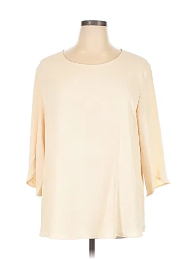 Pre-owned Assorted Brands 3/4 Sleeve T-shirt In Ivory