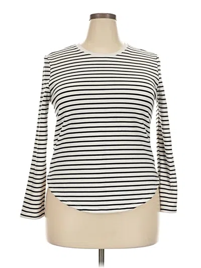 Pre-owned Assorted Brands 3/4 Sleeve T-shirt In Ivory