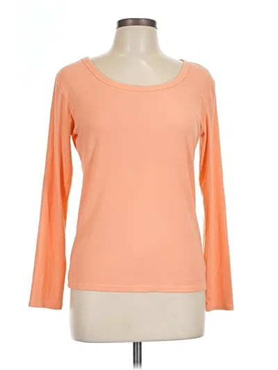 Pre-owned Assorted Brands 3/4 Sleeve T-shirt In Orange