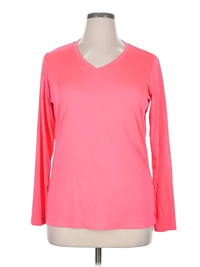 Pre-owned Assorted Brands 3/4 Sleeve T-shirt In Pink