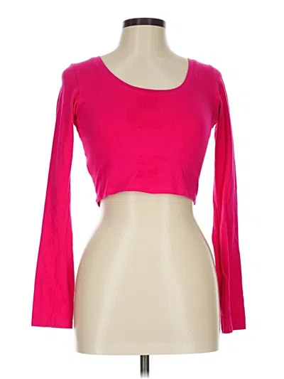Pre-owned Assorted Brands 3/4 Sleeve T-shirt In Pink