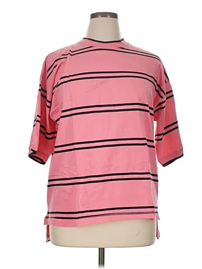 Pre-owned Assorted Brands 3/4 Sleeve T-shirt In Pink