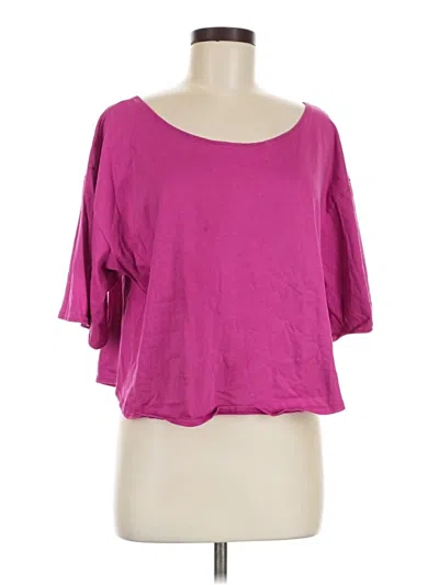 Pre-owned Assorted Brands 3/4 Sleeve T-shirt In Pink