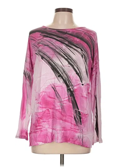 Pre-owned Assorted Brands 3/4 Sleeve T-shirt In Pink