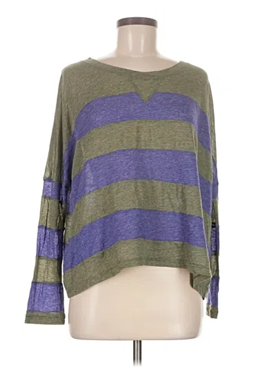 Pre-owned Assorted Brands 3/4 Sleeve T-shirt In Purple