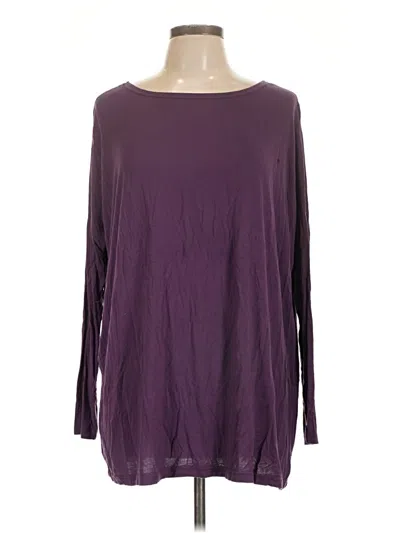 Pre-owned Assorted Brands 3/4 Sleeve T-shirt In Purple