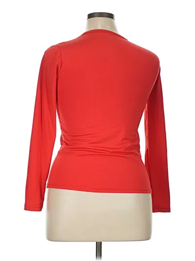 Pre-owned Assorted Brands 3/4 Sleeve T-shirt In Red