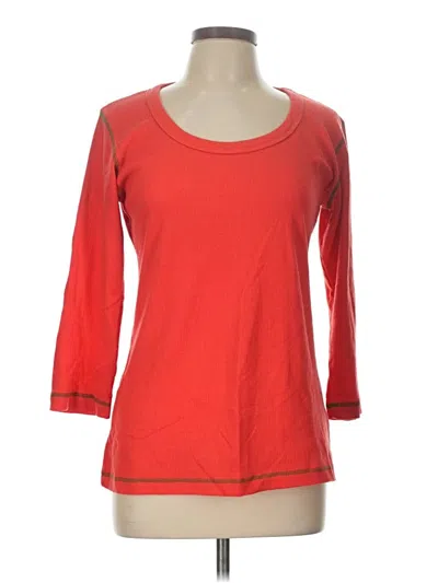 Pre-owned Assorted Brands 3/4 Sleeve T-shirt In Red
