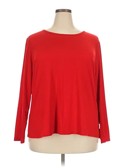 Pre-owned Assorted Brands 3/4 Sleeve T-shirt In Red