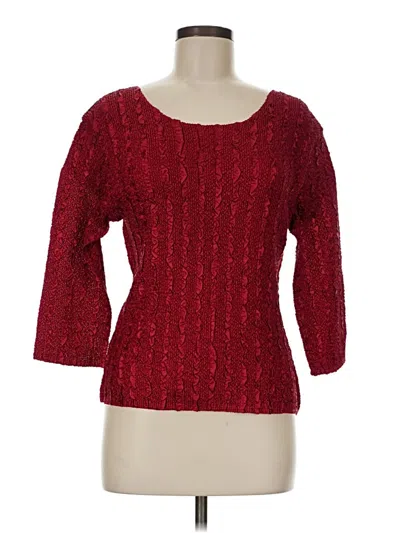 Pre-owned Assorted Brands 3/4 Sleeve T-shirt In Red