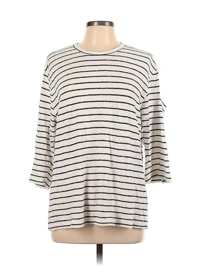 Pre-owned Assorted Brands 3/4 Sleeve T-shirt In Silver