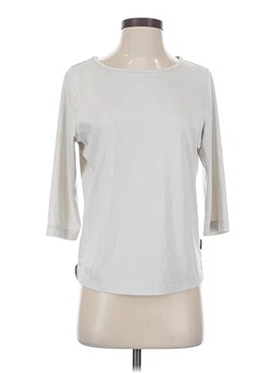 Pre-owned Assorted Brands 3/4 Sleeve T-shirt In Silver