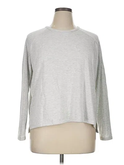 Pre-owned Assorted Brands 3/4 Sleeve T-shirt In Silver