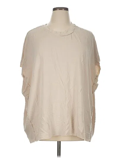 Pre-owned Assorted Brands 3/4 Sleeve T-shirt In Tan