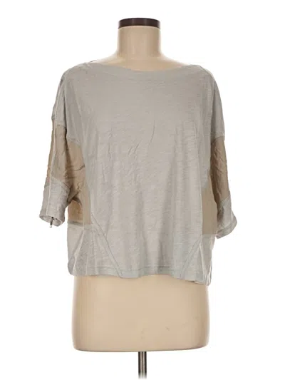 Pre-owned Assorted Brands 3/4 Sleeve T-shirt In Tan
