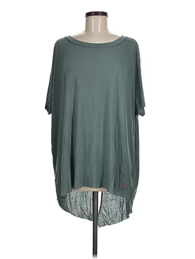 Pre-owned Assorted Brands 3/4 Sleeve T-shirt In Teal