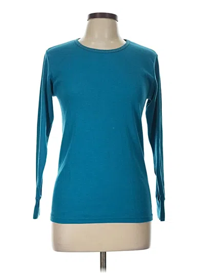 Pre-owned Assorted Brands 3/4 Sleeve T-shirt In Teal