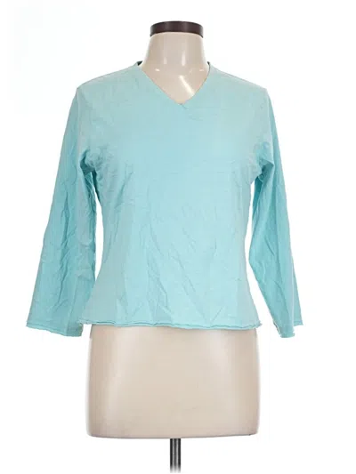 Pre-owned Assorted Brands 3/4 Sleeve T-shirt In Teal