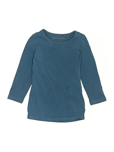 Pre-owned Assorted Brands Kids' 3/4 Sleeve T-shirt In Teal