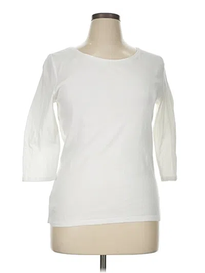 Pre-owned Assorted Brands 3/4 Sleeve T-shirt In White