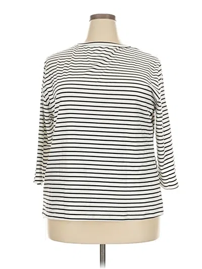 Pre-owned Assorted Brands 3/4 Sleeve T-shirt In White