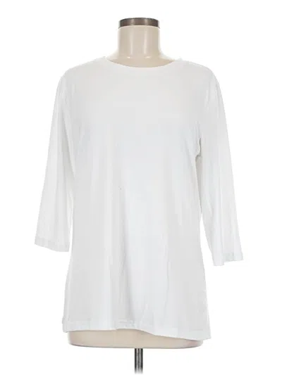 Pre-owned Assorted Brands 3/4 Sleeve T-shirt In White