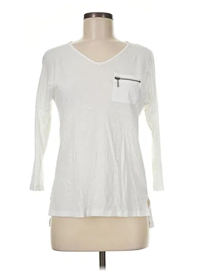 Pre-owned Assorted Brands 3/4 Sleeve T-shirt In White