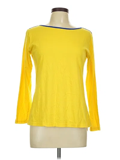 Pre-owned Assorted Brands 3/4 Sleeve T-shirt In Yellow