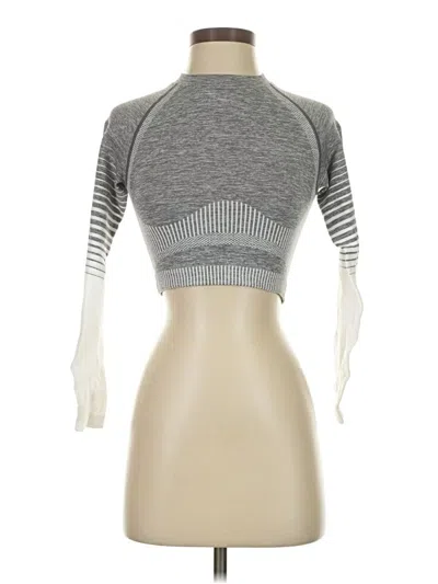 Assorted Brands 3/4 Sleeve Turtleneck In Gray