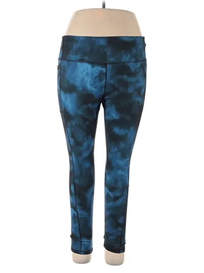 Pre-owned Assorted Brands Active Pants In Blue