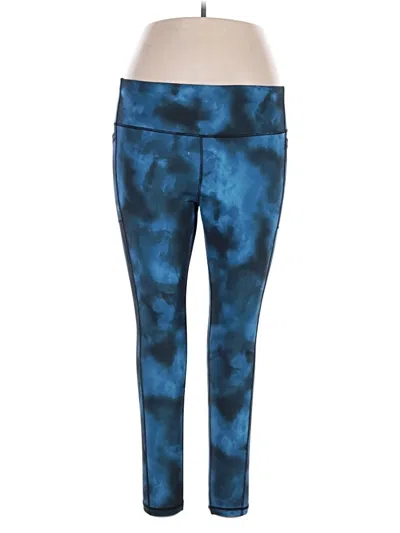 Pre-owned Assorted Brands Active Pants In Blue