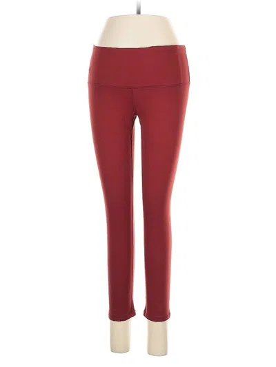 Pre-owned Assorted Brands Active Pants In Burgundy