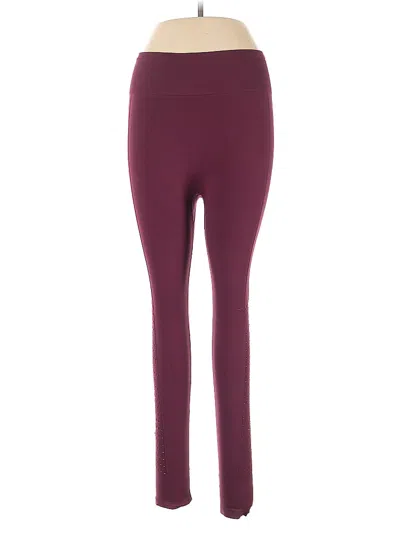 Pre-owned Assorted Brands Active Pants In Burgundy