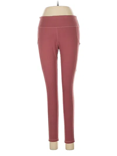 Pre-owned Assorted Brands Active Pants In Burgundy