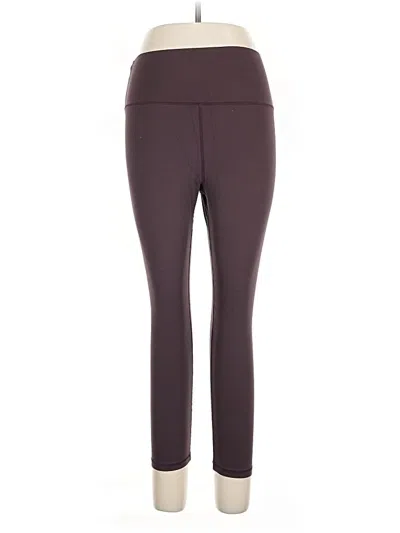 Pre-owned Assorted Brands Active Pants In Burgundy