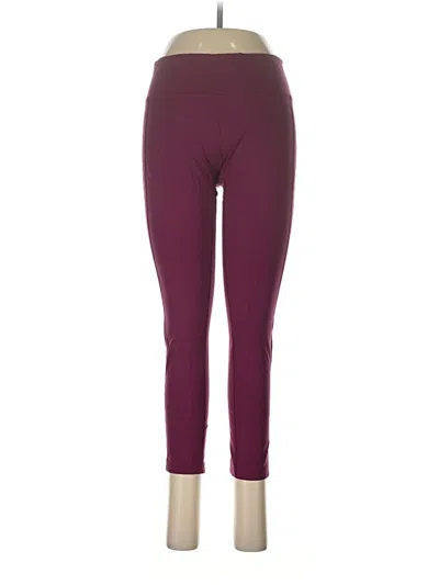 Pre-owned Assorted Brands Active Pants In Burgundy
